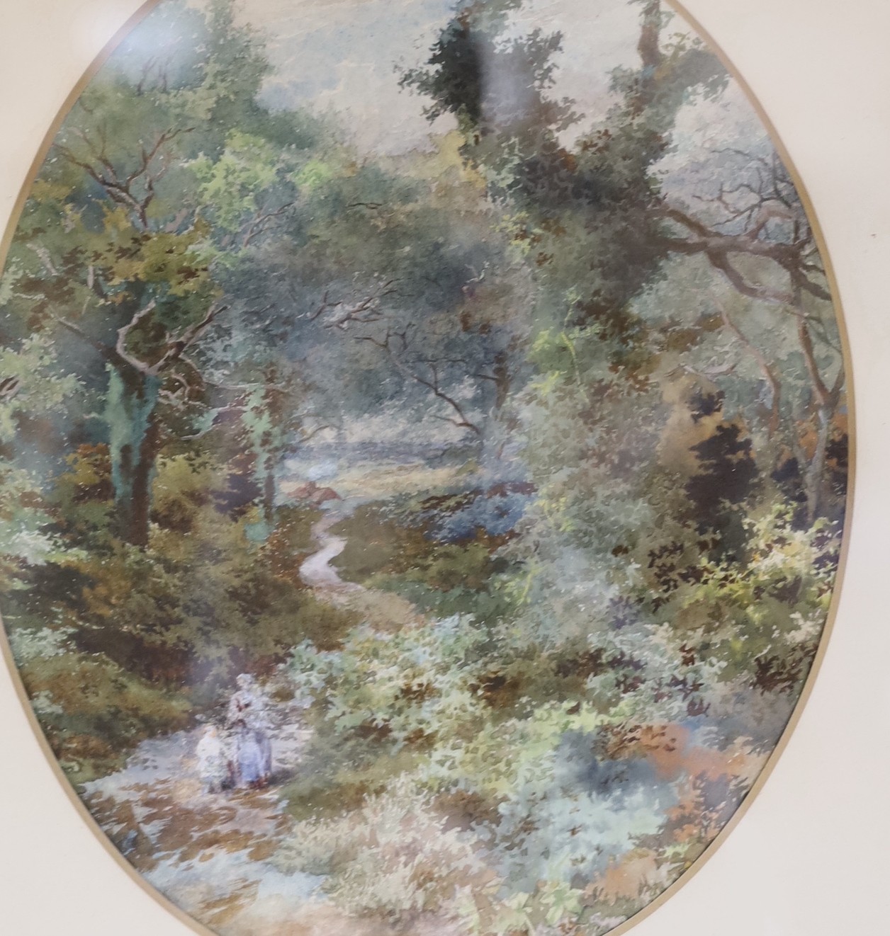 British School, 19th century, four watercolours, Rural and woodland scenes, in matching frames, 23 x 18cm